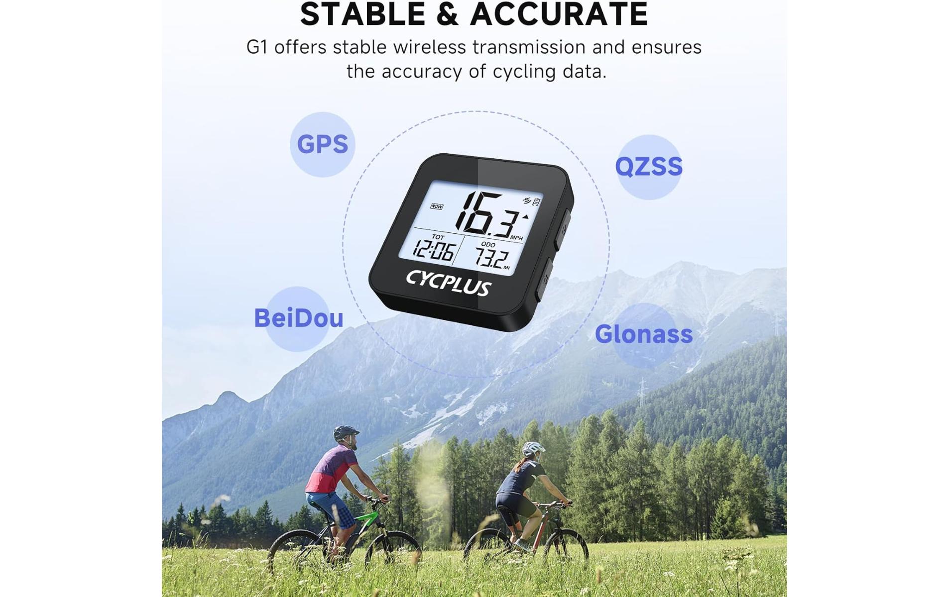 CYCPLUS Fahrrad GPS G1 Black