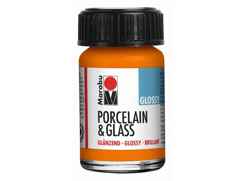 Marabu Glas- und Porzellanfarbe 013 Orange, 15 ml Marabu Glas- und Porzellanfarbe 013 Orange, 15 ml