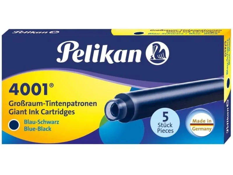 Pelikan Tintenpatrone Grossraum GTP/5 Blau/Schwarz, 5 Stück