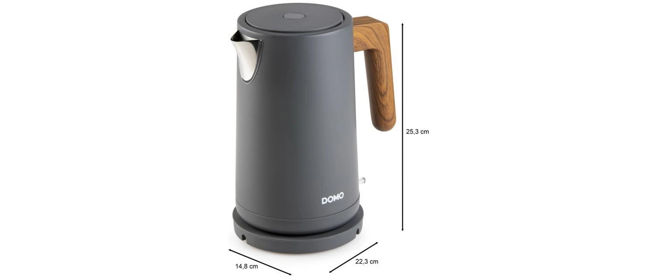 Domo Wasserkocher DO9268WK 1.7 l, Anthrazit