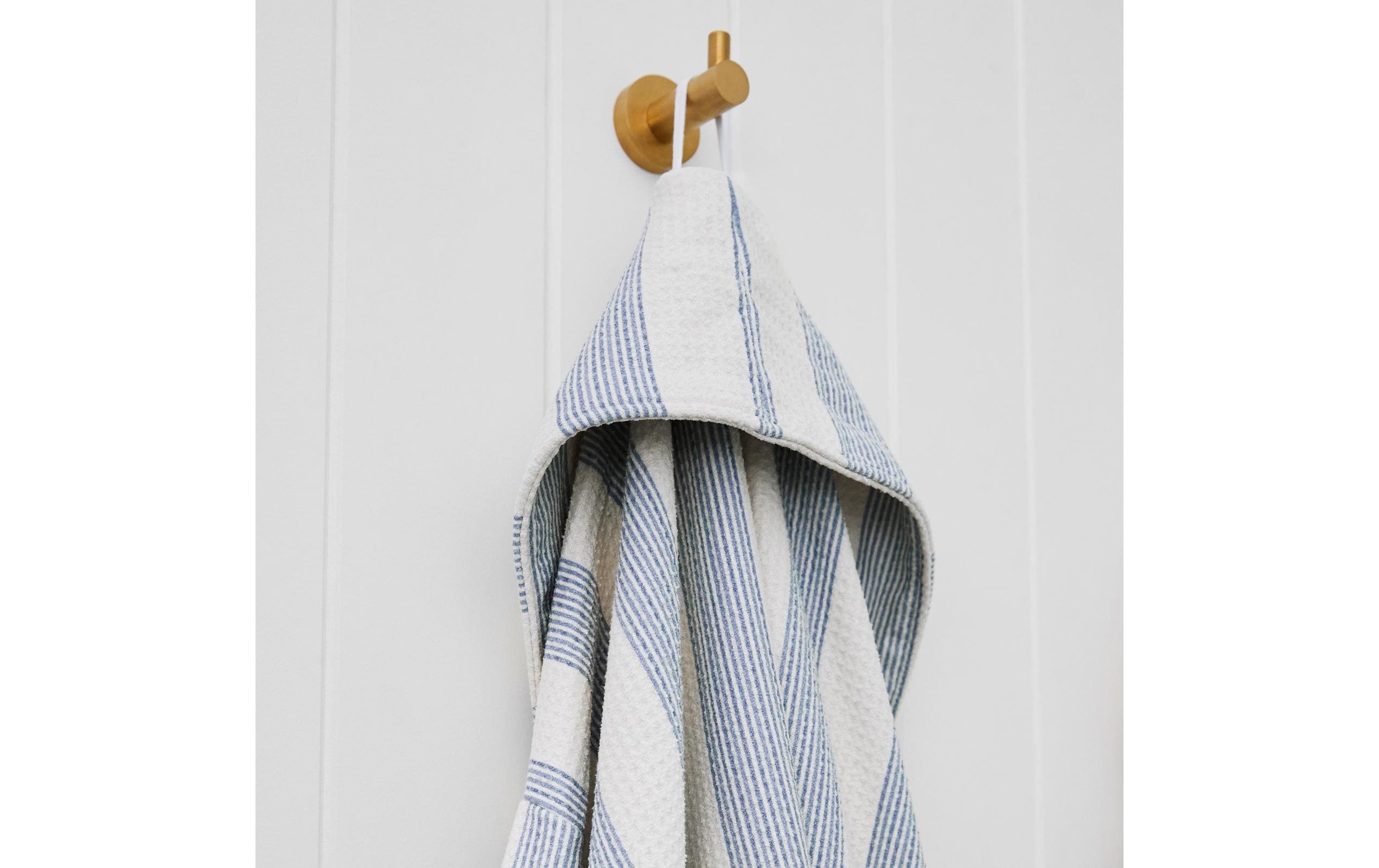 Dock & Bay Bademantel Waffle Storm Cloud Blau/Weiss