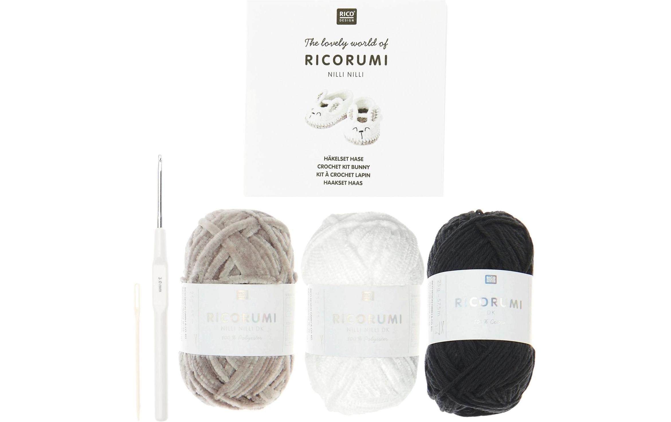 Rico Design Häkelset Ricorumi Babyschuhe, Hase