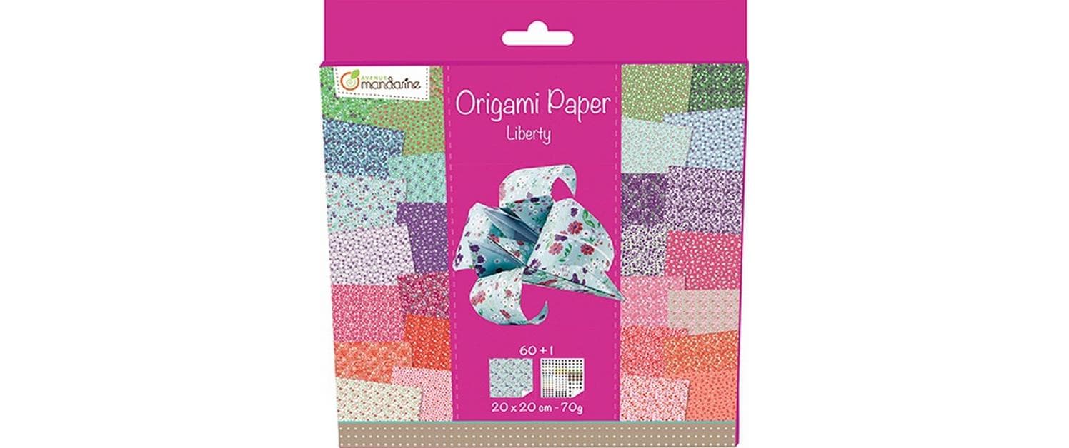 Avenue Mandarine Faltblätter Origami Liberty 60 Blatt 20 x 20 cm