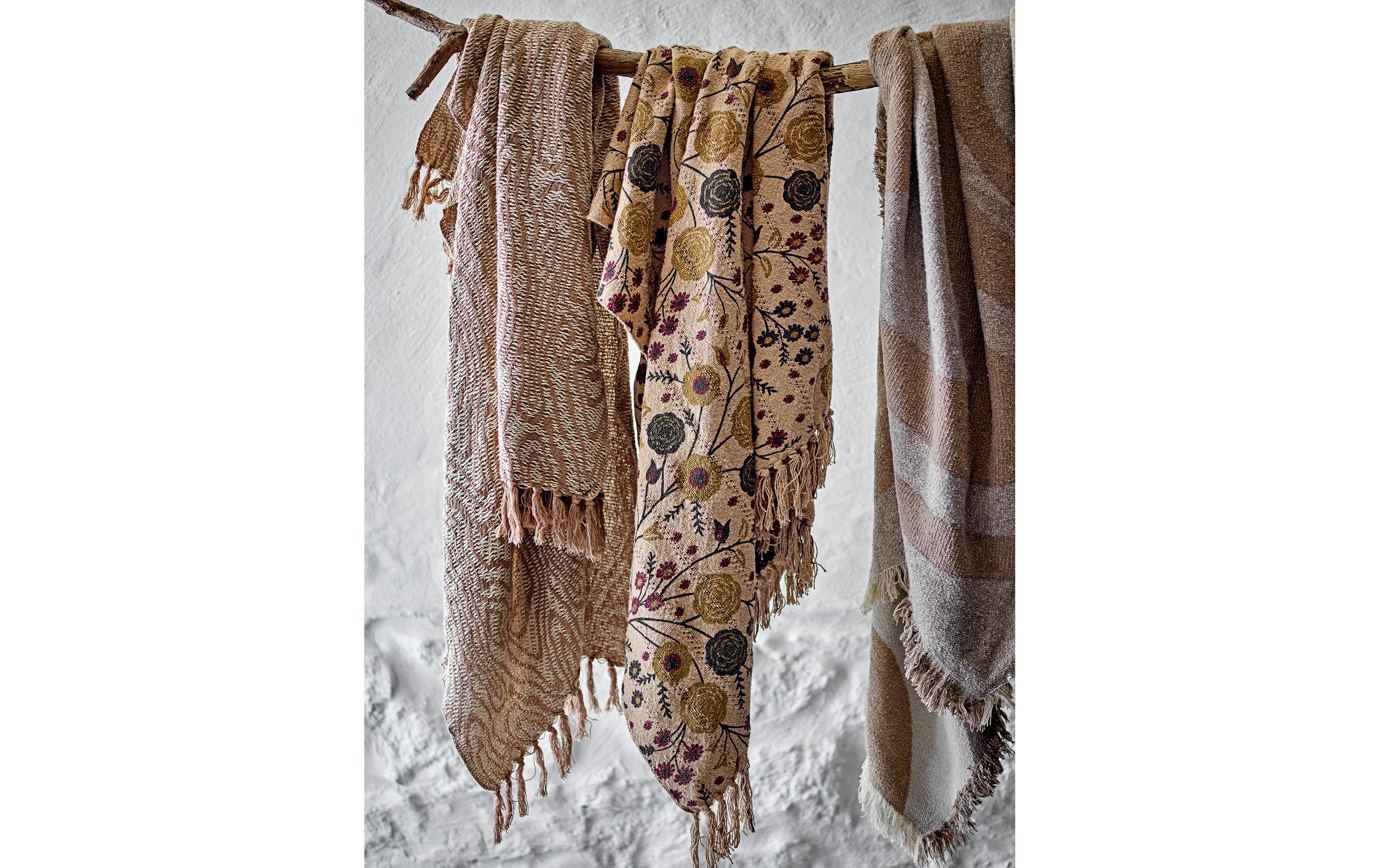 Bloomingville Decke Okapi 160 x 130 cm, Beige