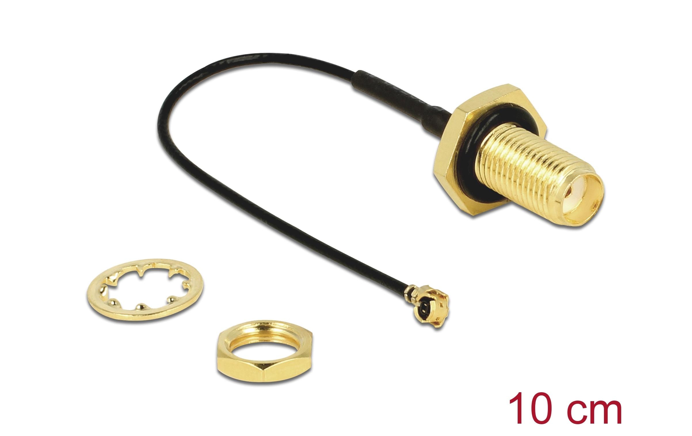 Delock Antennenkabel SMA/MHF I zu I-PEX, 0.1 m