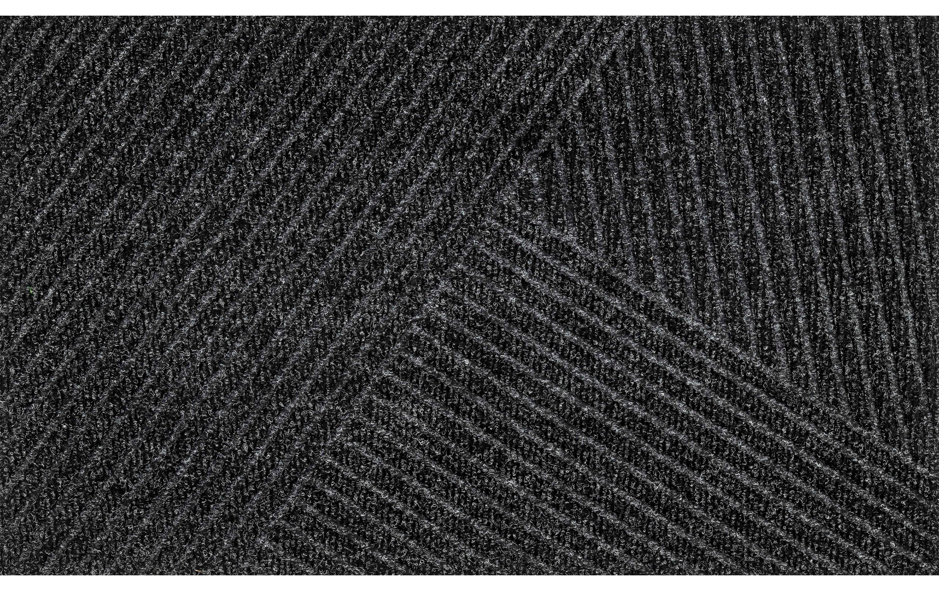wash+dry Fussmatte Dune Stripes 45 cm x 75 cm, Dunkelgrau
