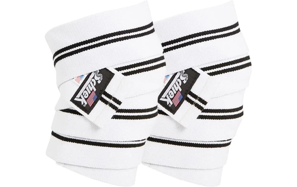 Schiek Sports Kniebandagen mit Klettverschluss Schwarz-Weiss