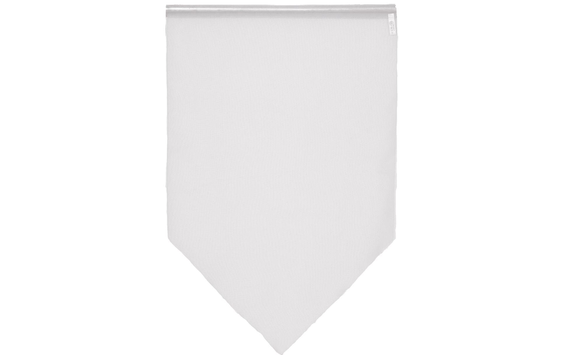 Hubatka Tagvorhang Uni 2er Set,45 cm x 60 cm, Weiss