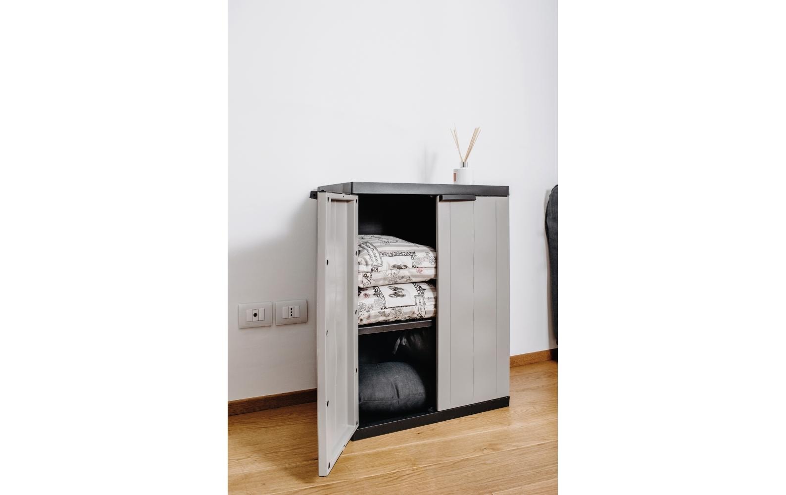 Toomax Schrank Bios midi 65 x 85 cm Schwarz/Warmgrau