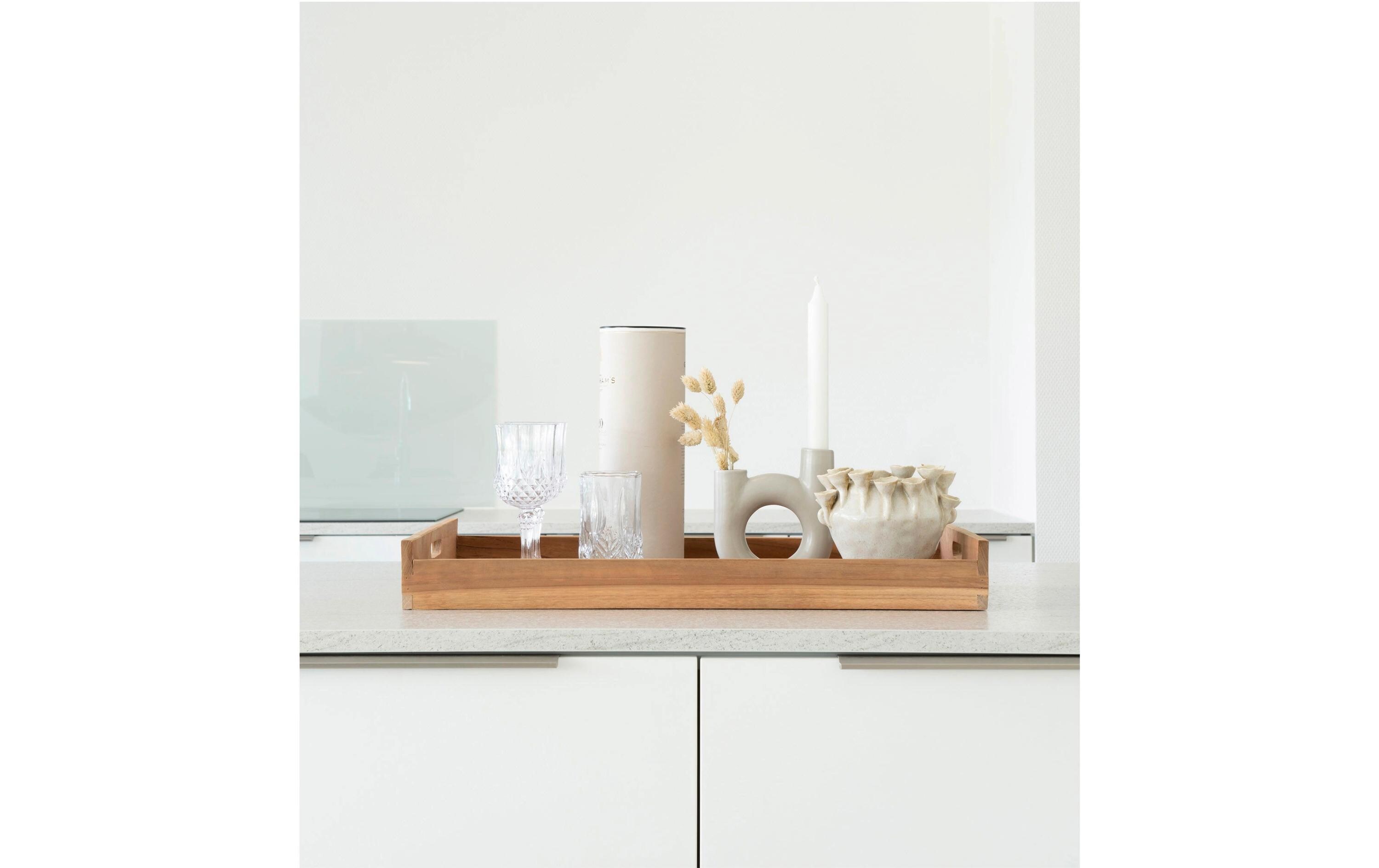 House Nordic Serviertablett Faro Braun