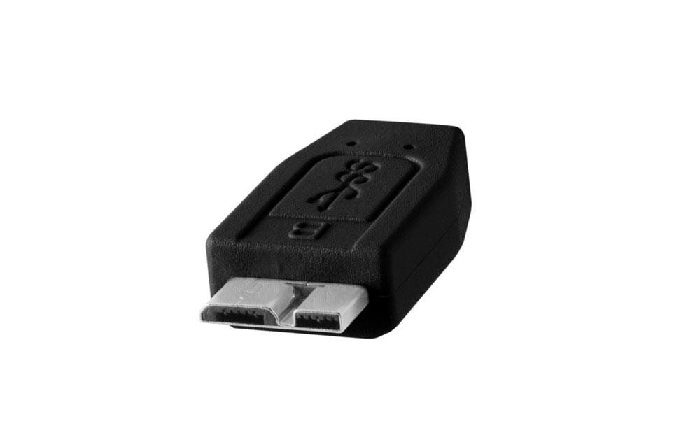 Tether Tools Kabel TetherPro USB-C zu 3.0 Micro-B, 4.6 m Schwarz