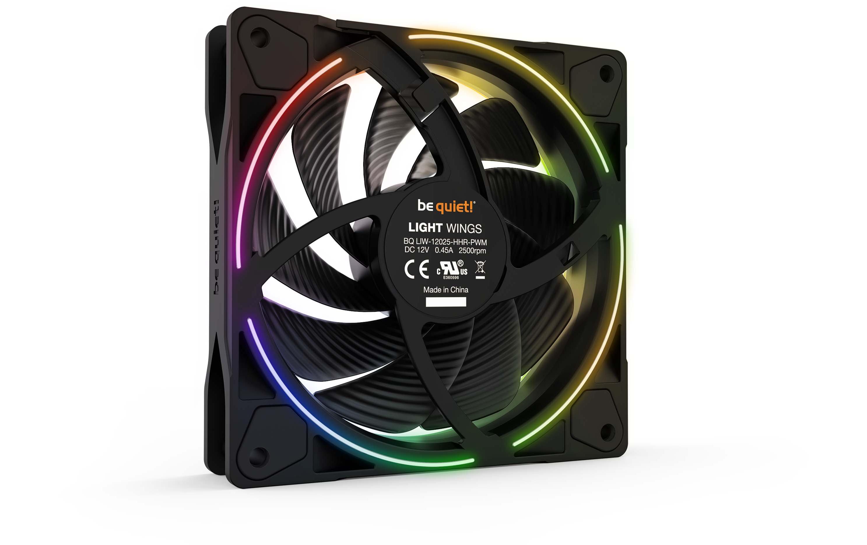 be quiet! PC-Lüfter Light Wings high-speed 120 mm 3er Pack