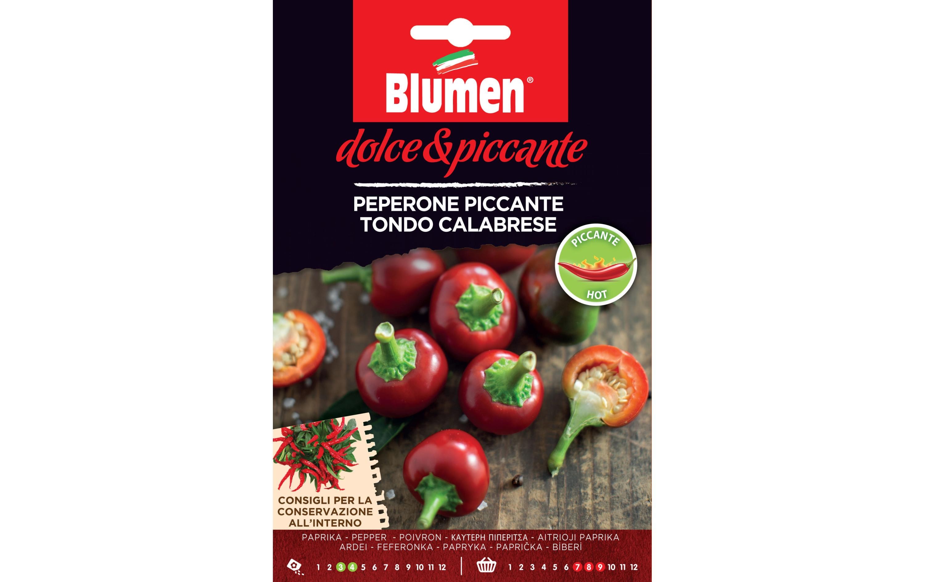 Blumen Samen Paprika Piccante Tondo Calabrese Blumen Samen Paprika Piccante Tondo Calabrese