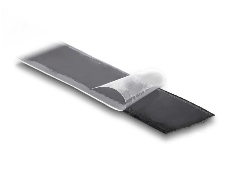 Delock Klettband 15m x 25mm Strapazierfähig Schwarz
