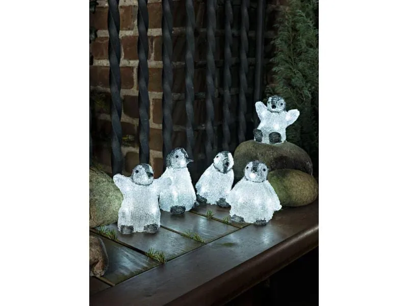 Konstsmide LED-Figur Acrylic 12.5cm Pinguine 5er Set Konstsmide LED-Figur Acrylic 12.5cm Pinguine 5er Set