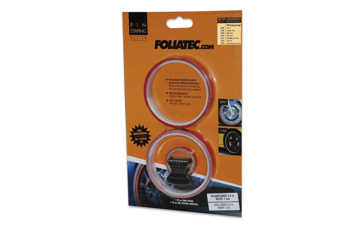 Foliatec Klebestreifen PIN-STRIPING Rot Foliatec Klebestreifen PIN-STRIPING Rot