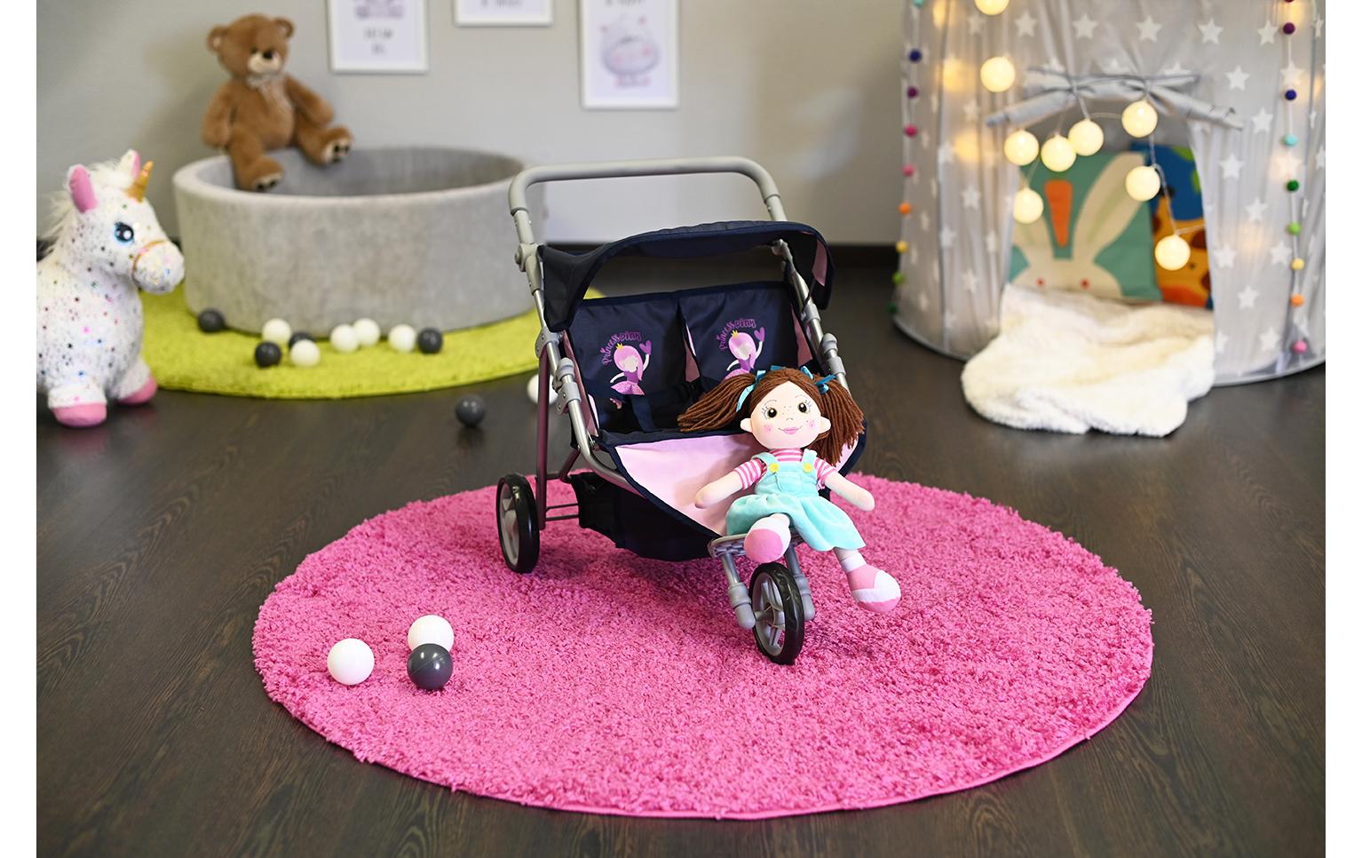 Knorrtoys Zwillingspuppenwagen Princess Blue