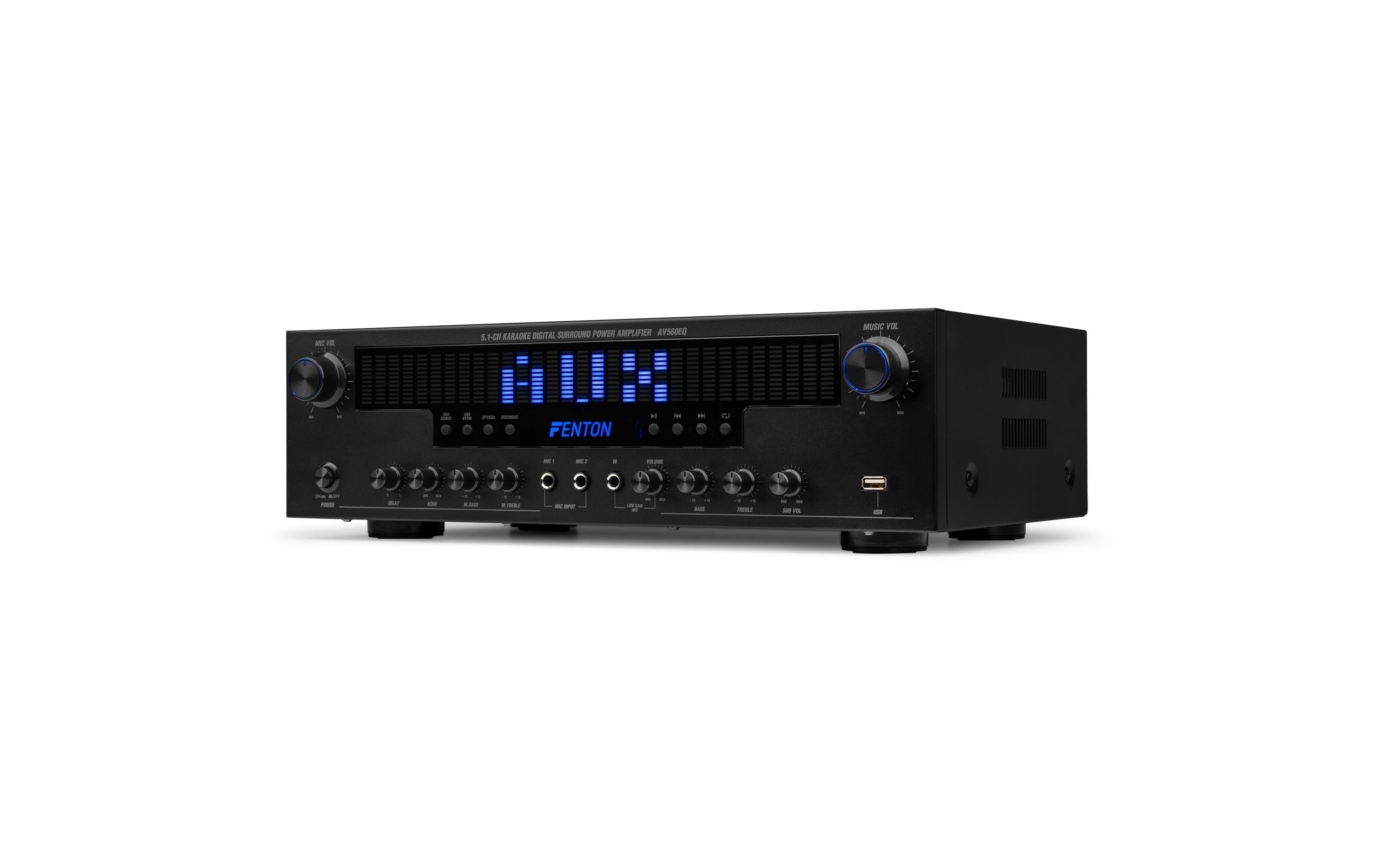 Audizio AV560EQ Home Cinema Verstärker, 5.1, EQ, Schwarz
