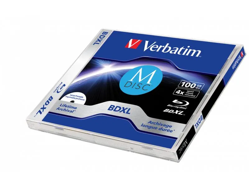 Verbatim BD-R M-Disc 100 GB, Jewelcase (1 Stück) Verbatim BD-R M-Disc 100 GB, Jewelcase (1 Stück)