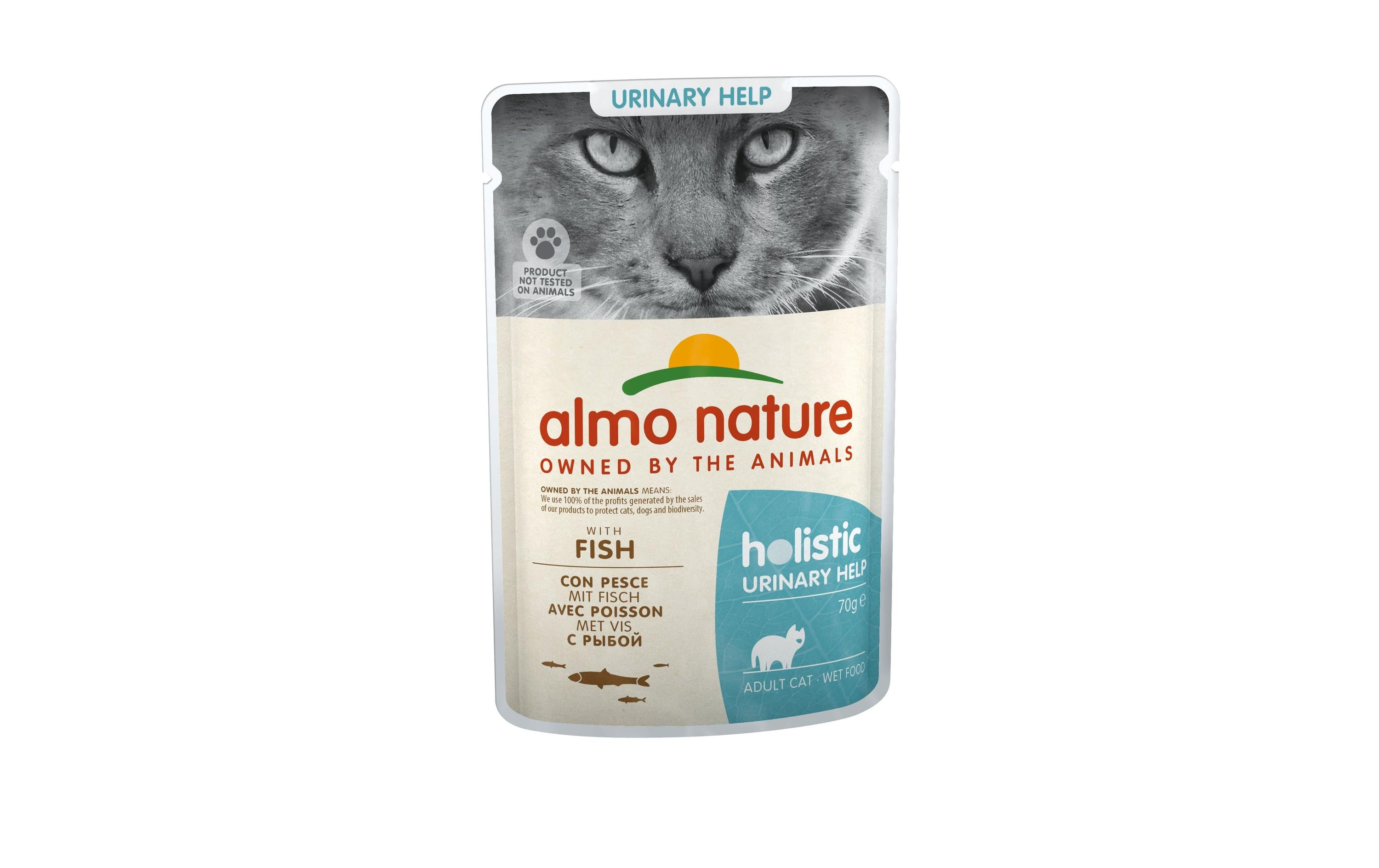 Almo Nature Nassfutter Holistic Urinary Help mit Fisch, 30 x 70 g