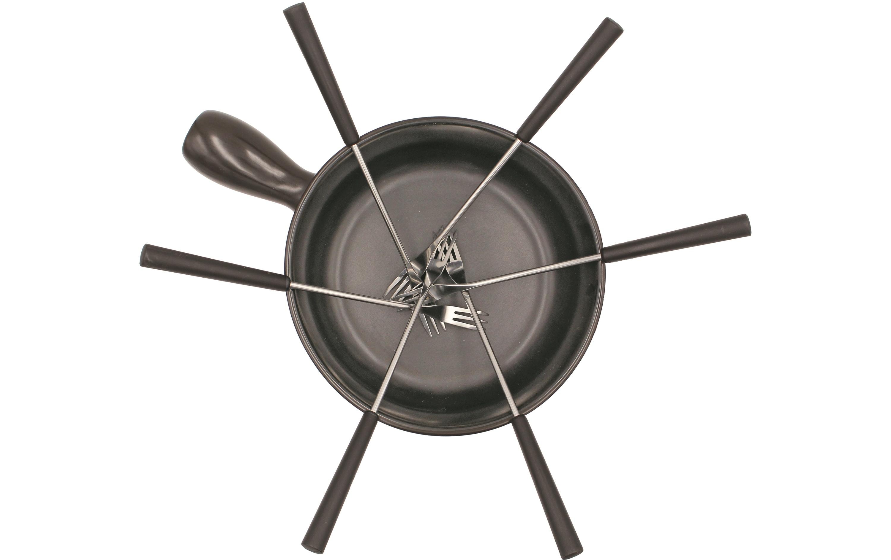 OHMEX Fondue Set OHM-FND-1507 8 Teile, Schwarz
