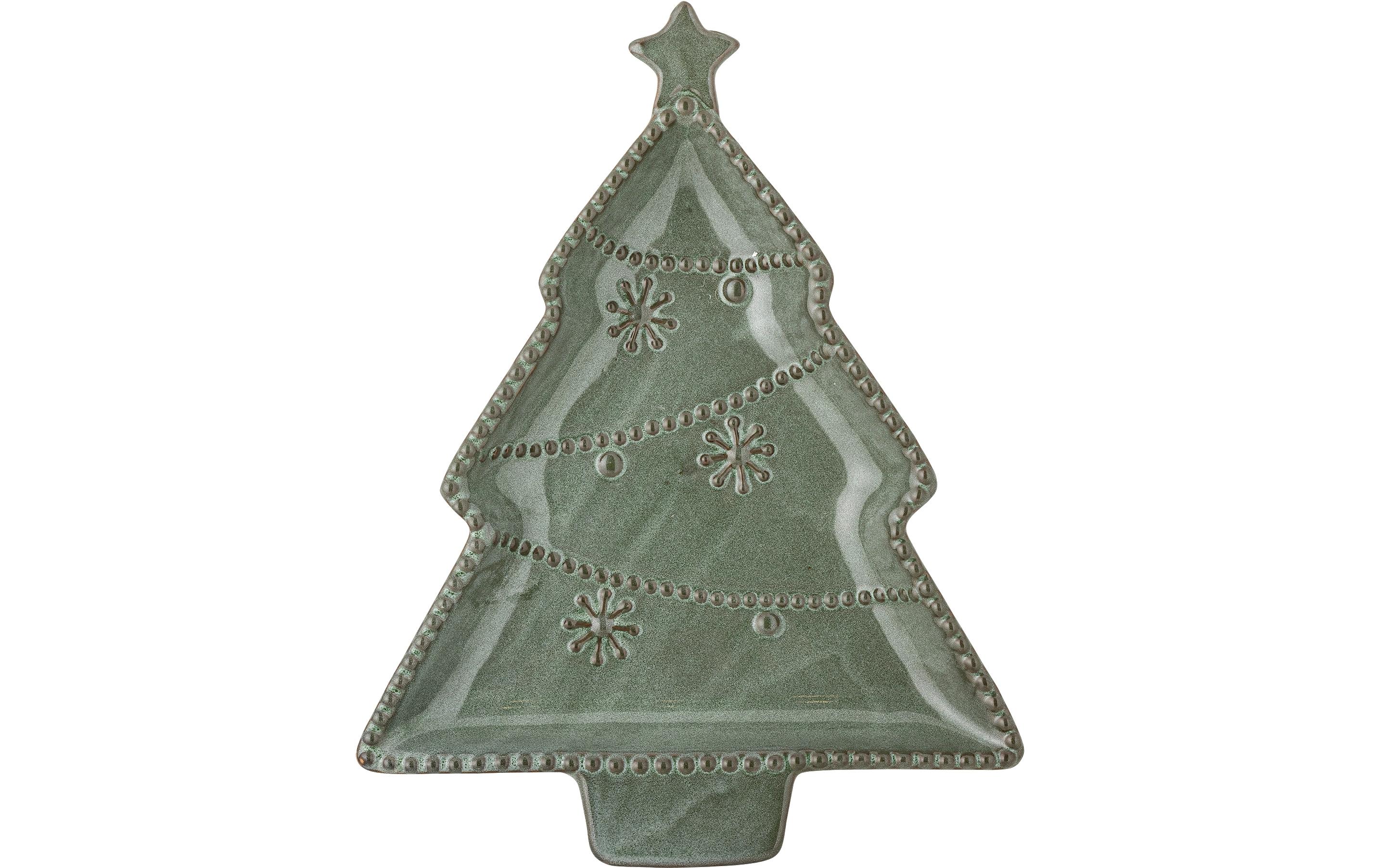 Bloomingville Servierplatte Alder 1 Stück, Grün