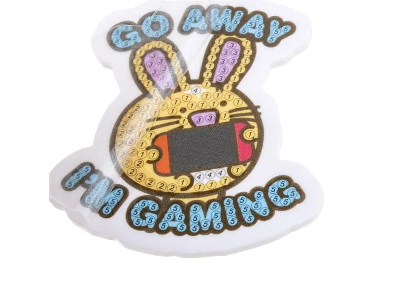 CRAFT Buddy Go Away I'm Gaming, Crystal Art Rucksack Anhänger CRAFT Buddy Go Away I'm Gaming, Crystal Art Rucksack Anhänger