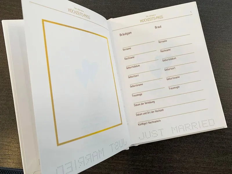 Trendcompany Geschenkbuch Hochzeitspass Trendcompany Geschenkbuch Hochzeitspass