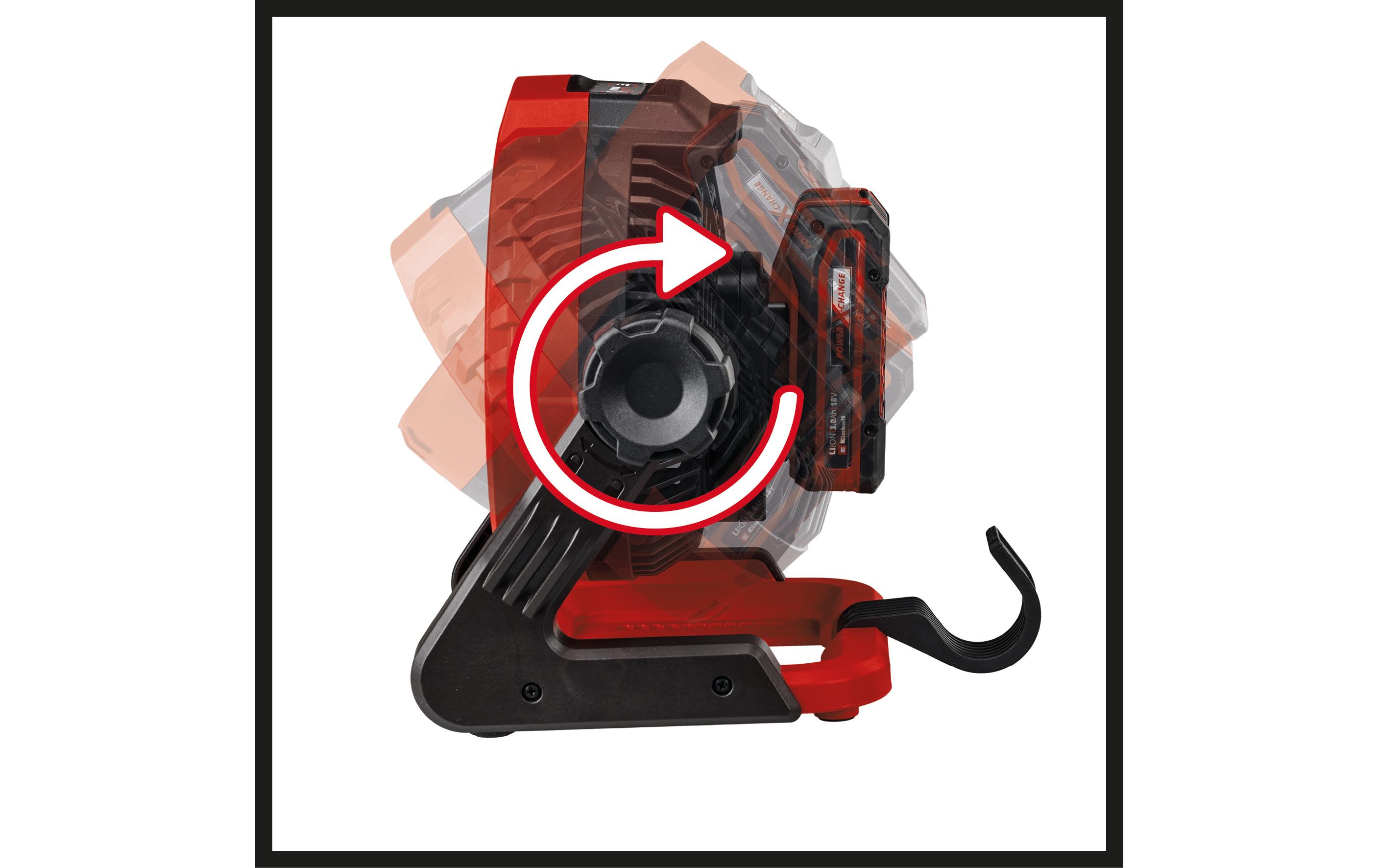 Einhell Akku-Ventilator GE-CF 18/2200 Li Solo