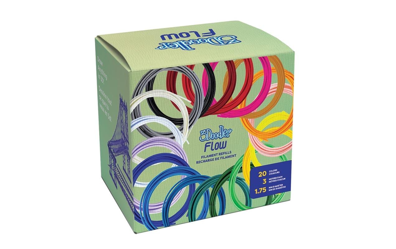 3Doodler 3D Pen Filament Flow Nachfüllpack 20 Farben x 3 m 3Doodler 3D Pen Filament Flow Nachfüllpack 20 Farben x 3 m