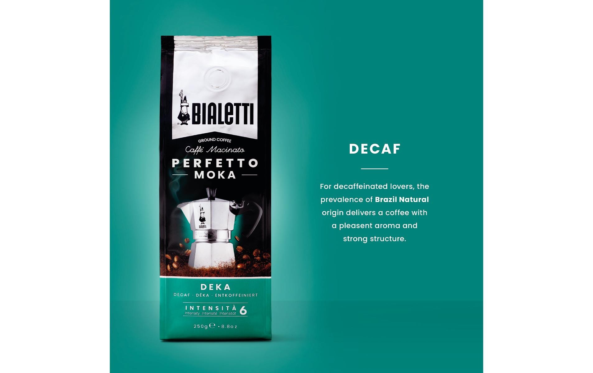 Bialetti Kaffee gemahlen Perfetto Moka Deka 250 g