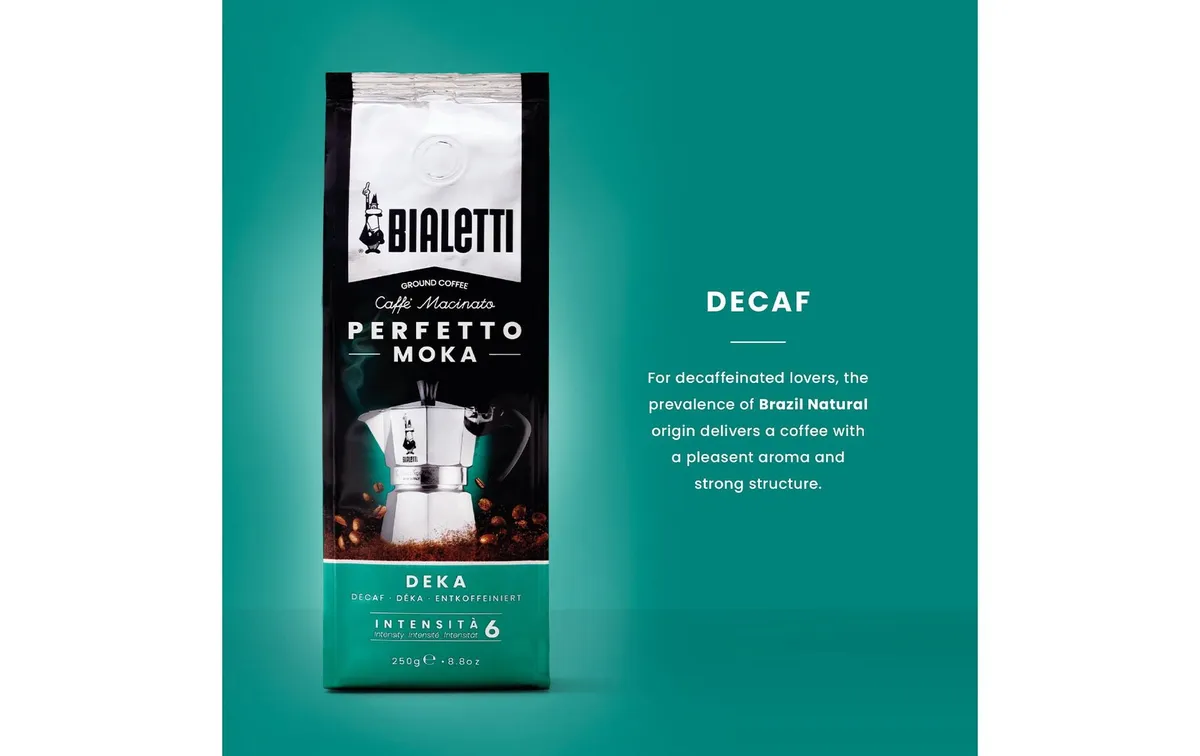 Bialetti Kaffee gemahlen Perfetto Moka Deka 250 g Bialetti Kaffee gemahlen Perfetto Moka Deka 250 g