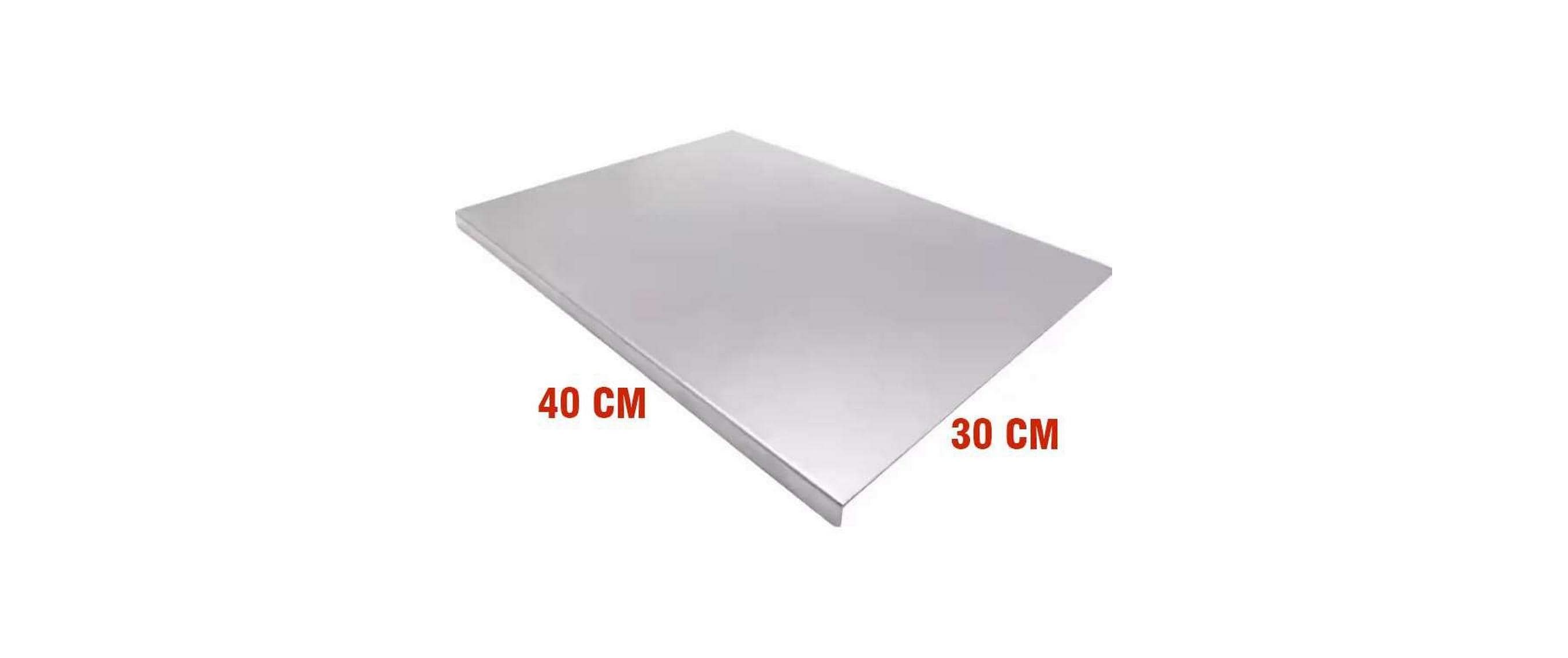 Hermia Schneidebrett aus Edelstahl 30 cm x 40 cm