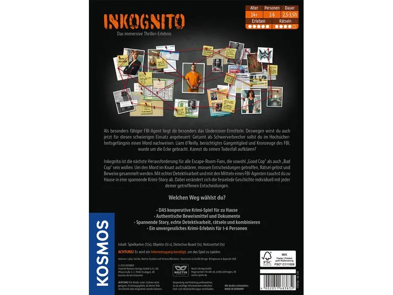 Kosmos Masters of crime Inkognito