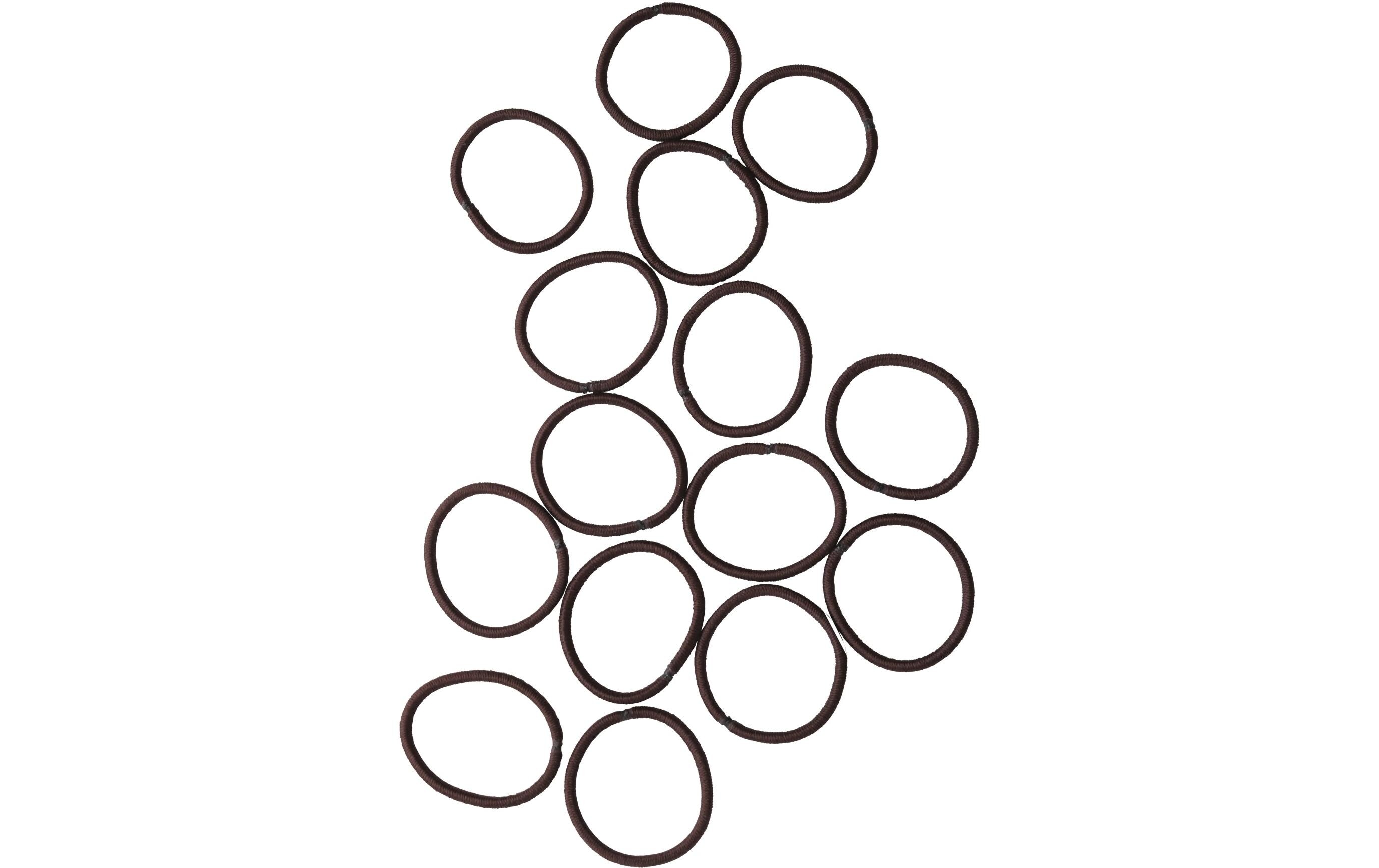 Parsa Beauty Zopfhalter mini, dünn, metallfrei Braun