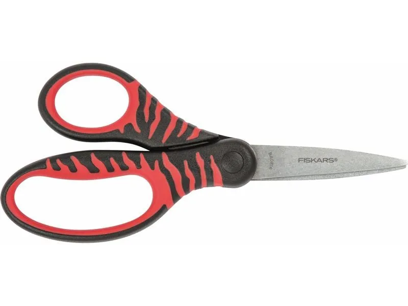 Fiskars Kinderschere Softgrip Rot 15 cm, Edelstahl, Universal