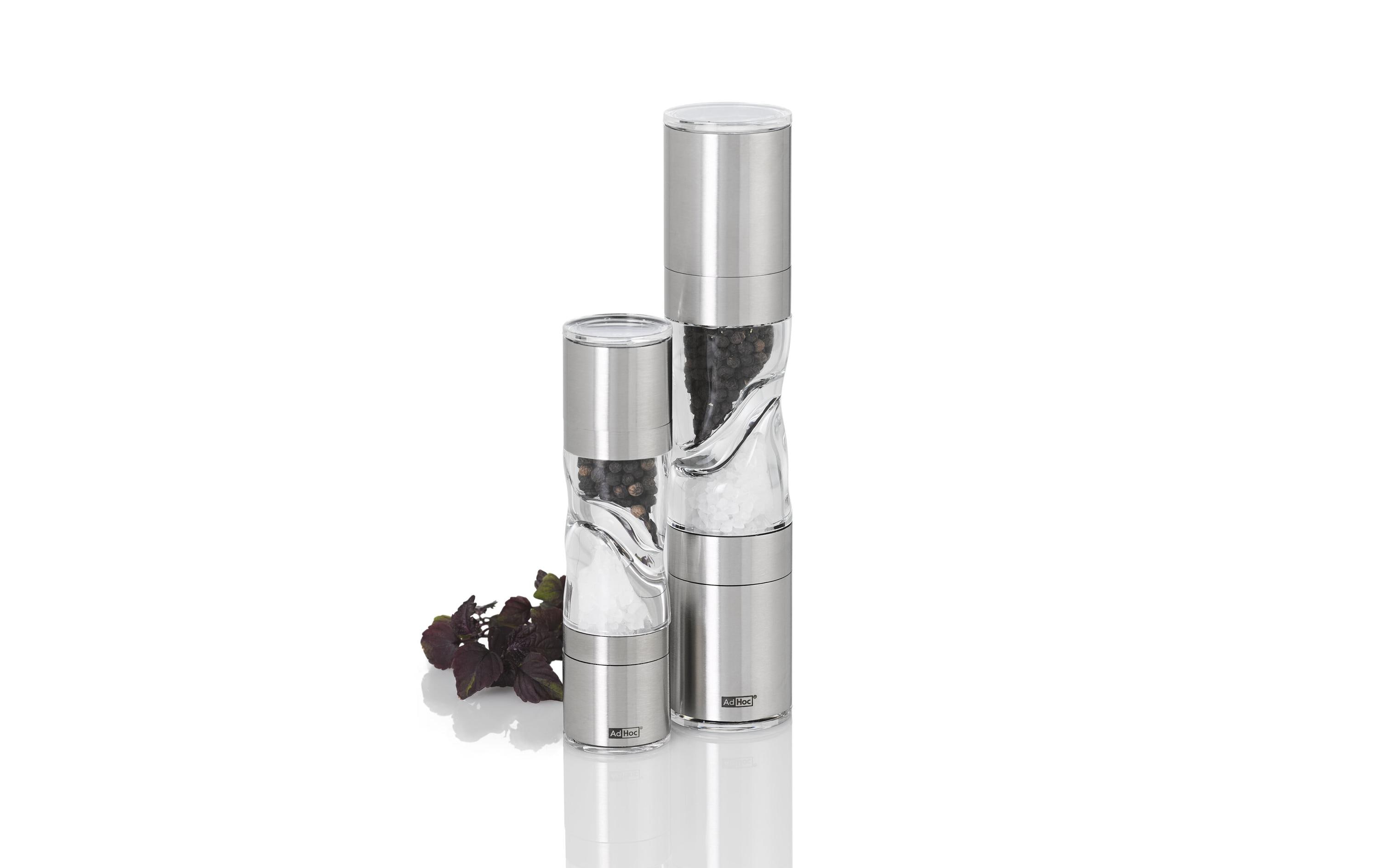 AdHoc Salz- und Pfeffermühle Pure 15 cm, Silber