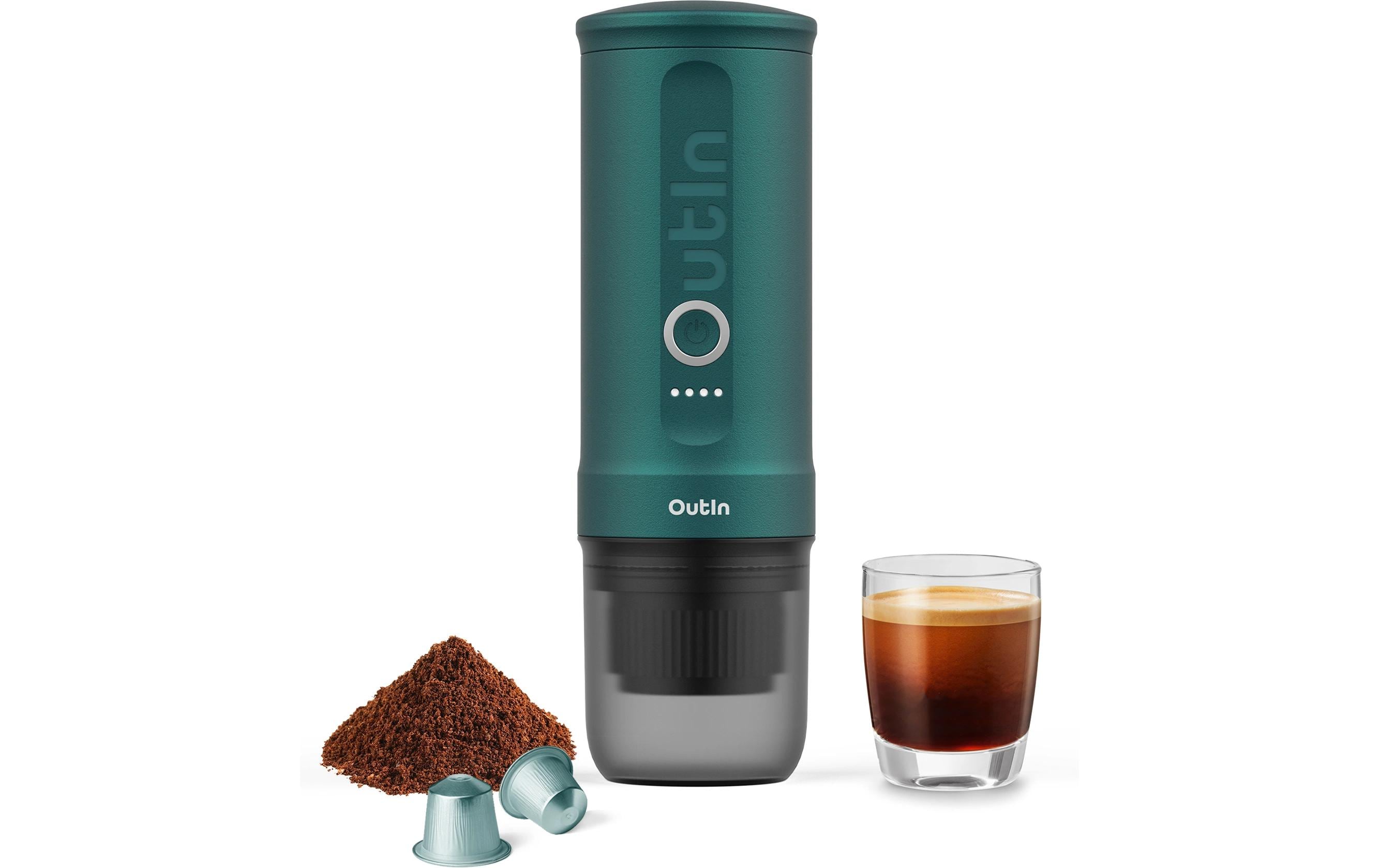 OUTIN Reisekaffeemaschine Nano Blaugrün