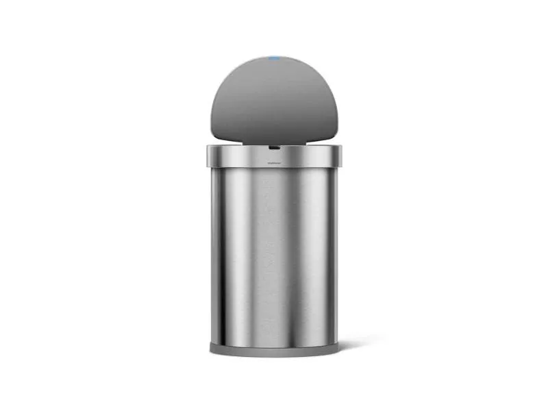 Simplehuman Sensorabfalleimer 45 Liter, Silber