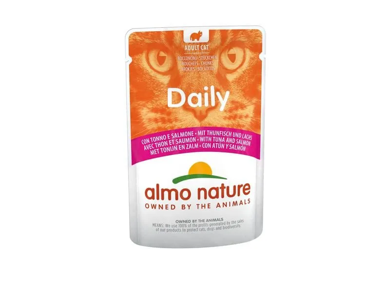 Almo Nature Nassfutter Daily mit Thunfisch und Lachs, 70 g Almo Nature Nassfutter Daily mit Thunfisch und Lachs, 70 g