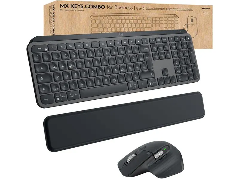 Logitech Tastatur-Maus-Set MX Keys Combo for Business 2. Gen Logitech Tastatur-Maus-Set MX Keys Combo for Business 2. Gen