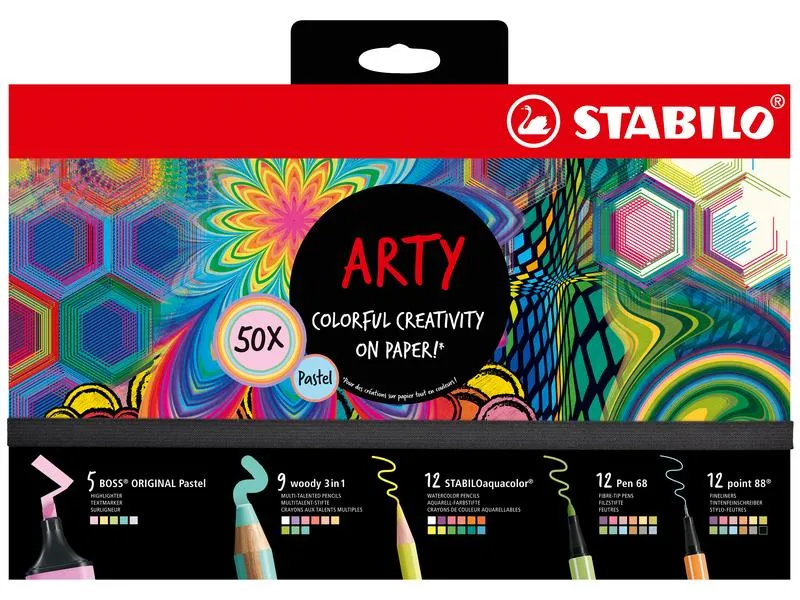 STABILO Schreibset 0.4 mm; 1-5 mm; 1.0 mm, Mehrfarbig STABILO Schreibset 0.4 mm; 1-5 mm; 1.0 mm, Mehrfarbig