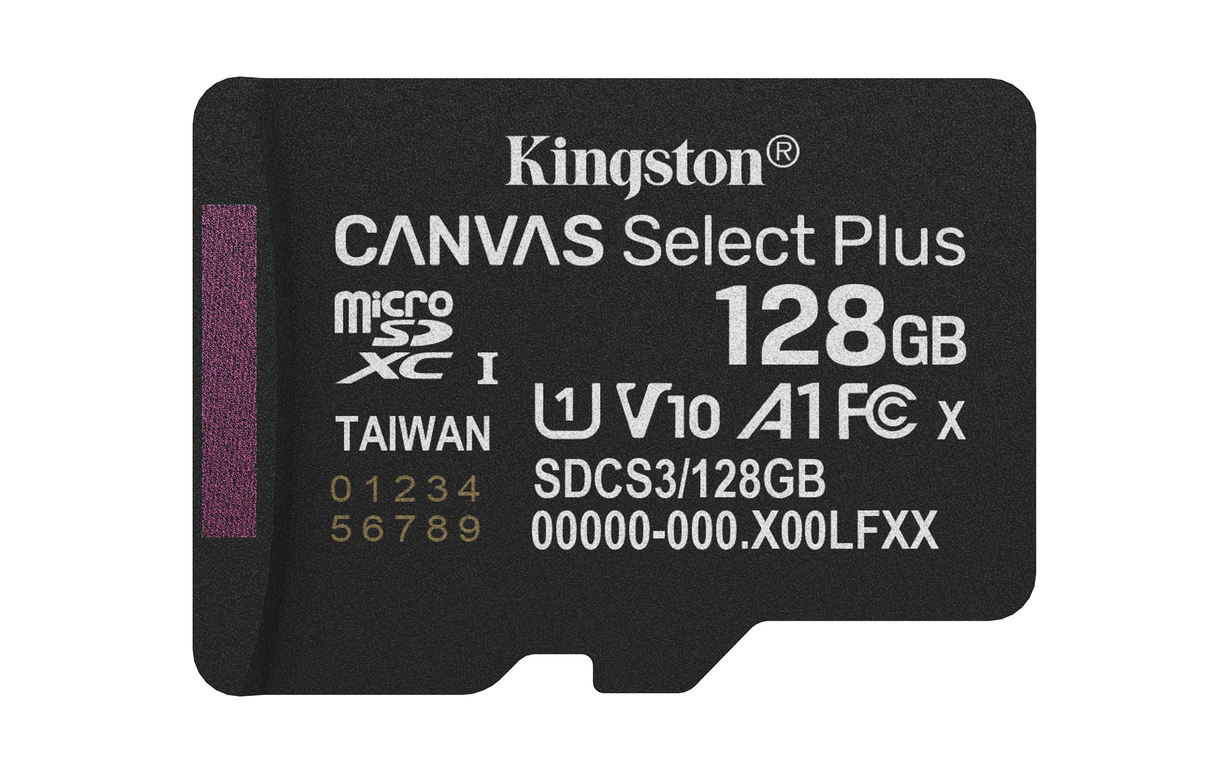Kingston microSDXC-Karte Canvas Select Plus Gen3 128 GB