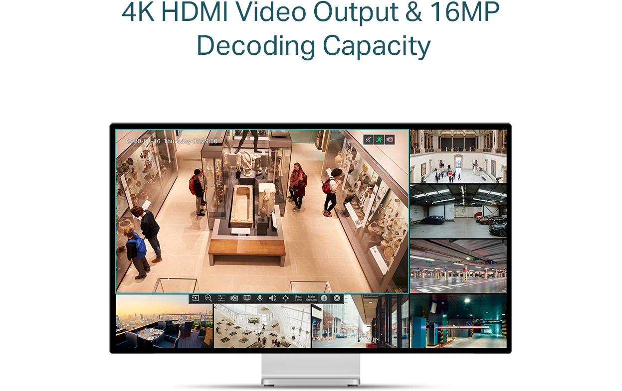 TP-Link Vigi Netzwerkrekorder VIGI NVR1004H-4P 0 TB, 4 Kanal