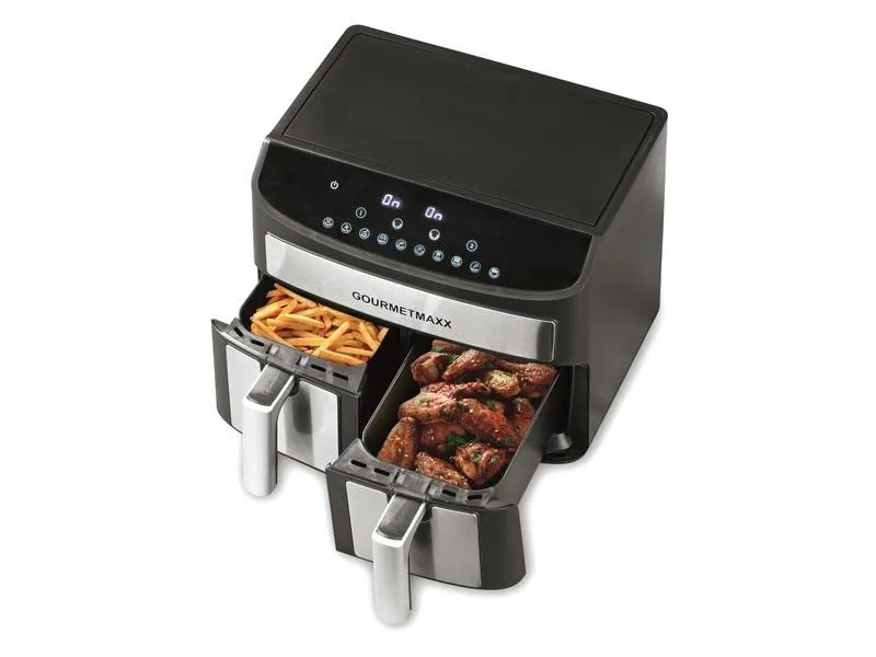 GOURMETmaxx Heissluft-Fritteuse Digital 7l Schwarz/Silber GOURMETmaxx Heissluft-Fritteuse Digital 7l Schwarz/Silber