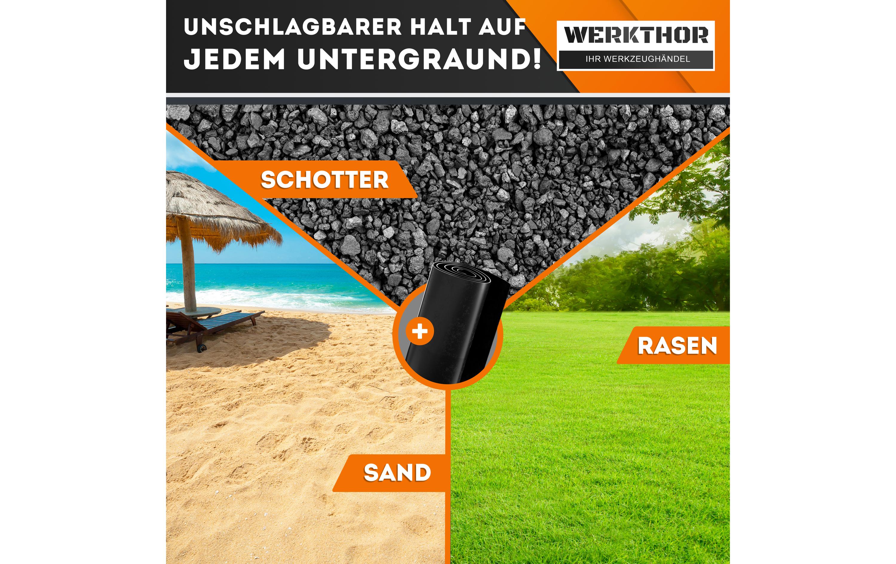 Werkthor Stufenlose Auffahrkeile 2er Set, Orange