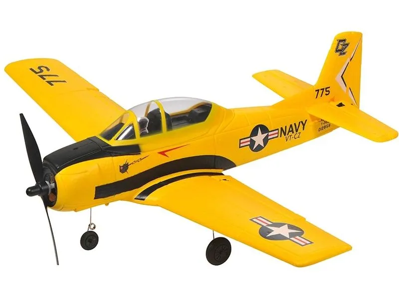 TOP-RC Motorflugzeug Mini T28 RTF 450 mm, Gelb