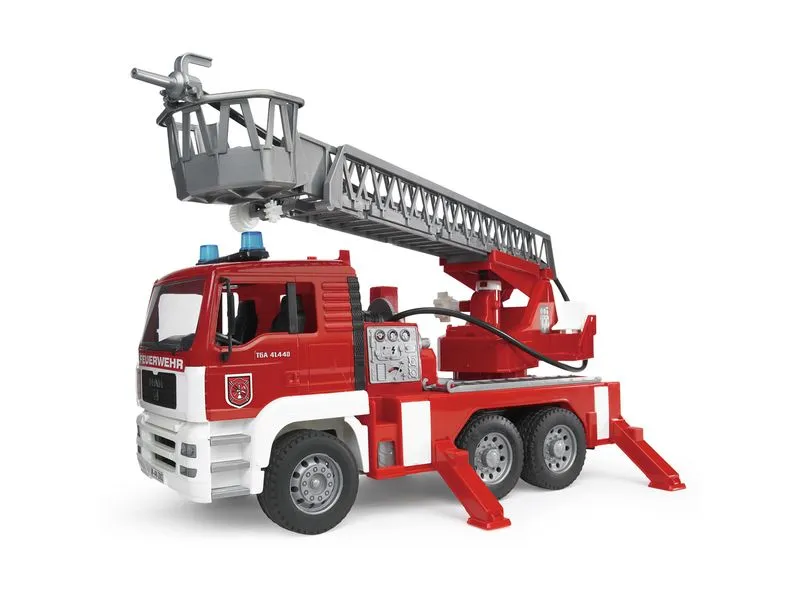 Bruder Spielwaren Feuerwehr mit Drehleiter MAN TGA Bruder Spielwaren Feuerwehr mit Drehleiter MAN TGA