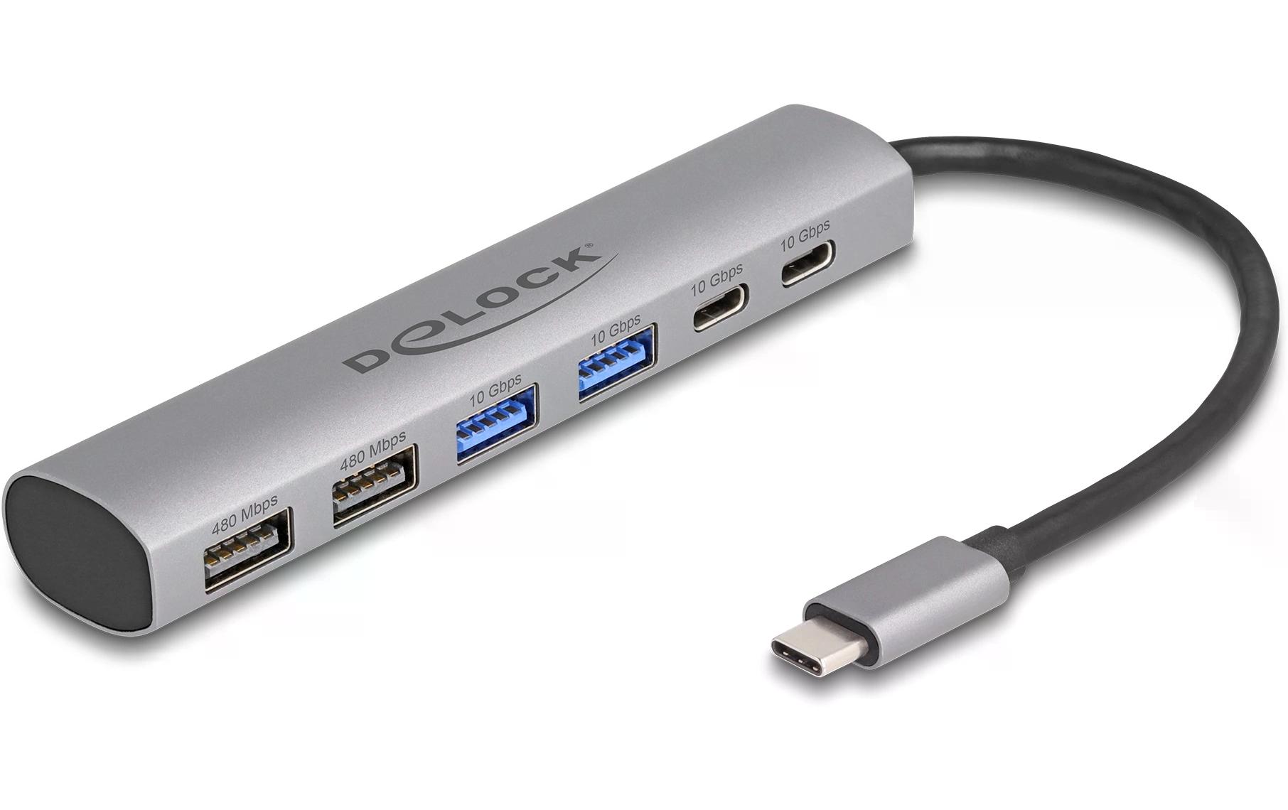 Delock USB-Hub 2x USB 3.1 Typ-C/1x 3.1 USB Type-A/1x USB 2.0 Type-A Delock USB-Hub 2x USB 3.1 Typ-C/1x 3.1 USB Type-A/1x USB 2.0 Type-A