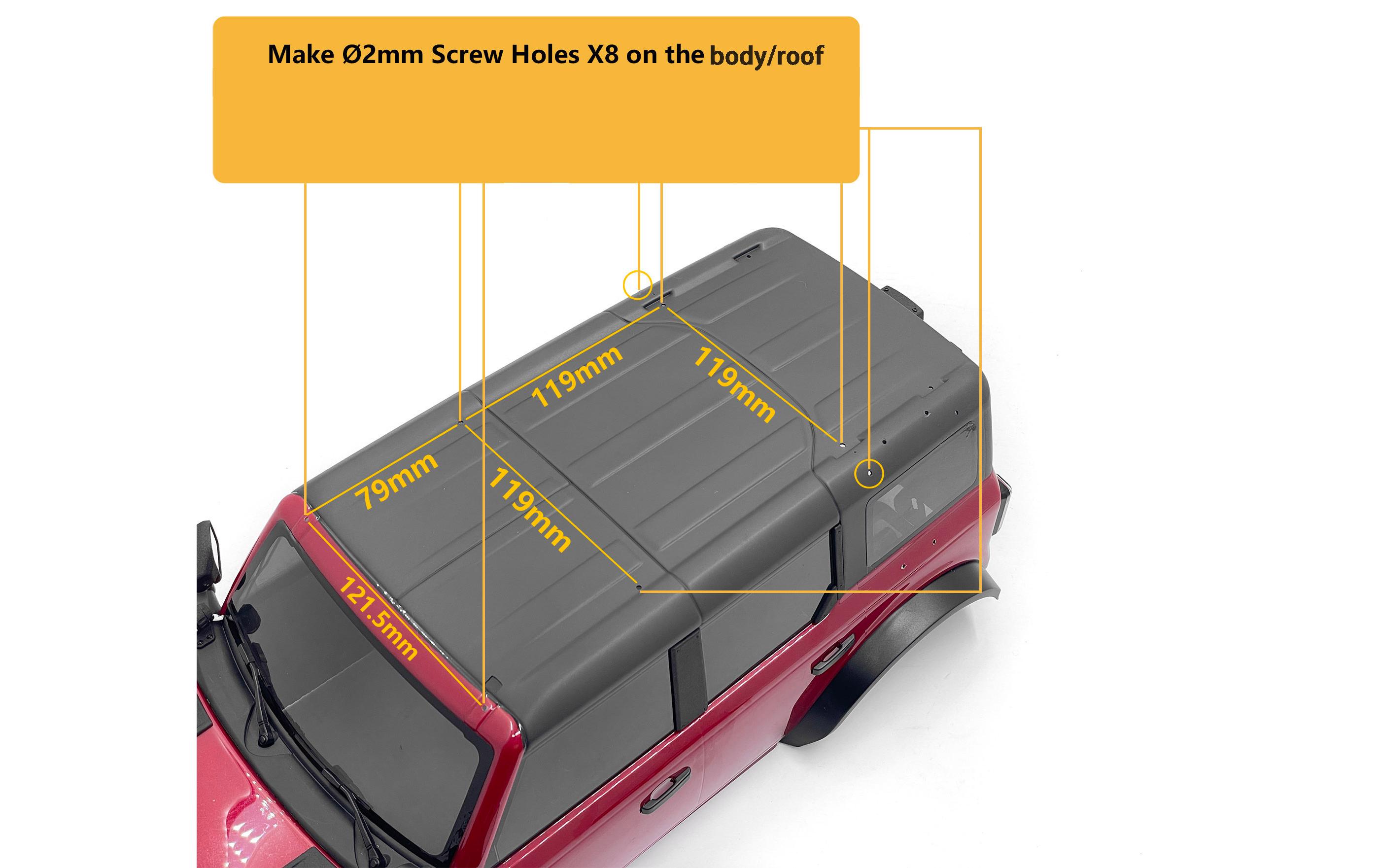 RC4WD Dachreling, Style A, TRX-4 Bronco 21